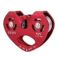 thumbnail image 2 of 25KN Aluminium Alloy Heavy Duty Single Swivel Rope Pulley Block Climbing (red), 2 of 9