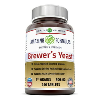 Gayelord Hauser Brewer's Yeast - Selenium for Beautiful Skin, Hair and  Nails - Source of Vitamin E and B9 - Bottle of 400 Tablets