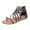 Gray, variant on Sandals for Women Clearance, Summer Cross-tied Zipper Flat Sandals Woven Thong Women Sandals
