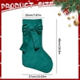 thumbnail image 4 of Clearance Under $3 Velvet Christmas Stocking with Large Bow for Mantel and Tree Decor, 4 of 5