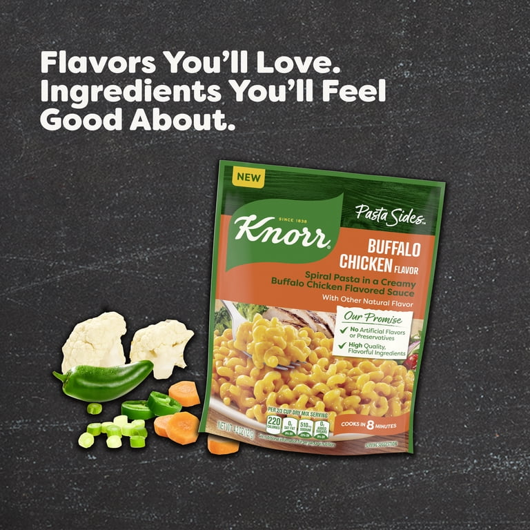 8 pack) Knorr Pasta Sides Buffalo Chicken Flavor Spiral Pasta Made