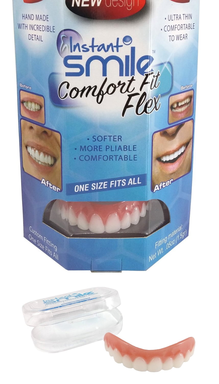 Billy Bob Bright White Instant Smile Comfort Fit Flex Veneers