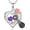B-02-Amethyst, variant on I Love You Necklace 100 Languages Projection Necklace Heart Necklace 925 Sterling Silver Rose Heart Birthstone Pendant Necklace January Birthstone Jewelry Rose Gifts for Women
