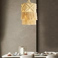 thumbnail image 4 of transemion Macrame Woven Light Shade Chandeliers Hanging Lamp Cover Boho for Home Decor, 4 of 9