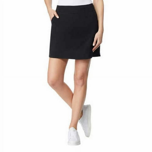 32 Degrees Cool Women's Pull On Active Skort, Black Small