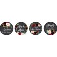 thumbnail image 2 of Darling Souvenir Custom Bridal Shower Personalized Stickers 190-Pack chocolate Labels-Gray, 2 of 2