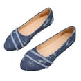 thumbnail image 6 of HAOTAGS Women Denim Flats,Everyday Slip Ons Pointy Toe Low Cut Loafers Casual Shoes Blue, 6 of 7