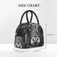 thumbnail image 2 of Easygdp Geometric Bull Design Bolsa de Almuerzo Insulada Grande, Forro de Aluminio, Diseño Espacioso, a Prueba de Fugas, Ideal para Trabajo, Picnics, Viajes y Actividades al Aire Libre, 2 of 6