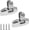 A-2 PCS, variant on IULAVP Top Swivel Deck Hinge with Removable Pin Stainless Steel 316 Marine Grade 180 Degree Adjustable Top Hardware Swivel Side Mount Quick Release Hinge with Screws