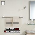 thumbnail image 3 of Double Towel Bar Matte Stainless Steel Bath Towel Rack for Bathroom Towel Holder Wall Mount Total Length TBLPB, 3 of 9