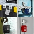 Combination Locker Lock, 4 Digit Outdoor Padlock for Gym, School, Gates