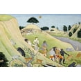 thumbnail image 2 of Tehri-Garwhal 32x23 White Modern Wood Framed Museum Art Print Titled - Illustration To The Ramayana, 2 of 4