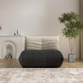 thumbnail image 6 of WHGBJA Adults Comfy and Soft Knitted Fabric Togo Sofa and Lounge Bean Bag Chair, Gradient White+Black, 6 of 8