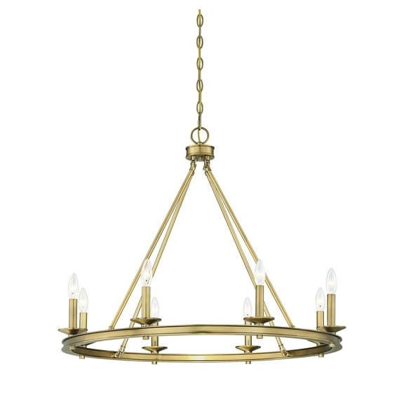 Trade Winds Pamela 8-Light Chandelier in Old Gold