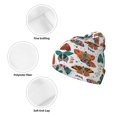 thumbnail image 3 of Yiaed Colorful Butterfly Print Winter Beanie for Men Women, Fleece Lined Beanie Soft Warm Knit Hat Ski Stocking Cuffed Ca, 3 of 6
