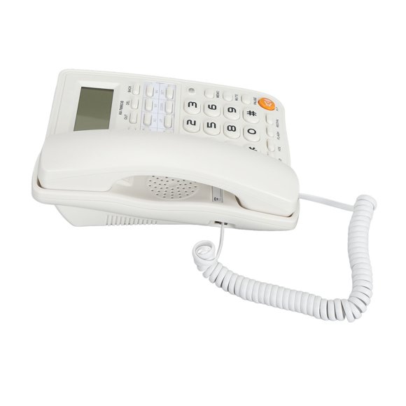 Teléfono Con Botones Grandes para Personas Mayores, Teléfono Fijo Con Cable Con Pantalla de Llamada, Marcacia Con Un Solo Toque para la Familia, Teléfono Deaktop para Hotel