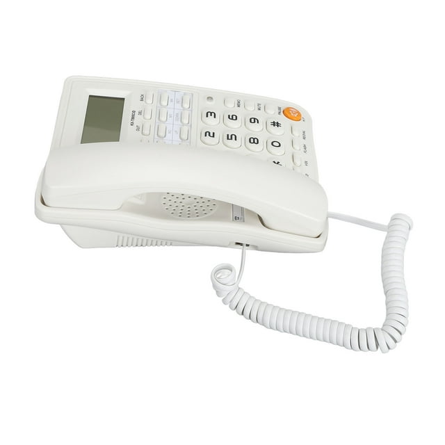 Teléfono Con Botones Grandes para Personas Mayores, Teléfono Fijo Con Cable Con Pantalla de Llamada, Marcacia Con Un Solo Toque para la Familia, Teléfono Deaktop para Hotel