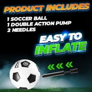 PlayBolt Soccer Ball Size 4 – 1 Pack Soccer Ball with Hand Pump for Kids & Teens – Training, Practice & Outdoor Play