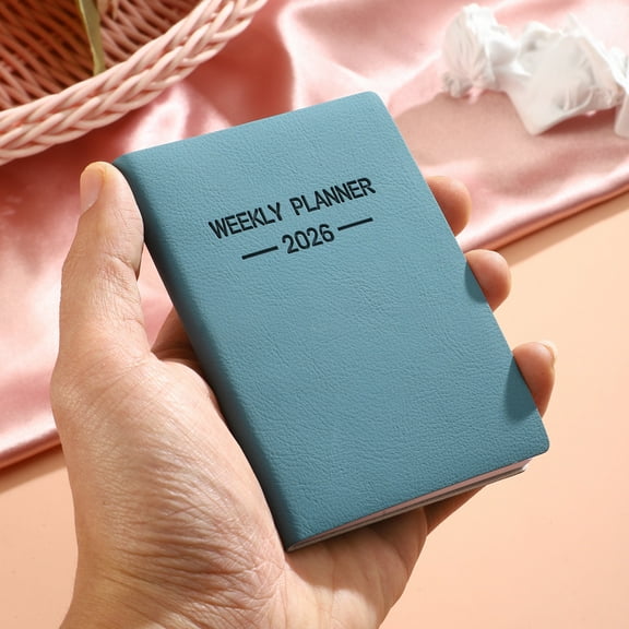 TABLZONE 2026 Monthly Weekly Planner with PU Cover, Compact Size for Office, School, and Home Organization