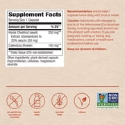 Natures Way Horse Chestnut Capsules, Promotes Healthy Leg Veins*, 250 mg per Serving, 90 Count