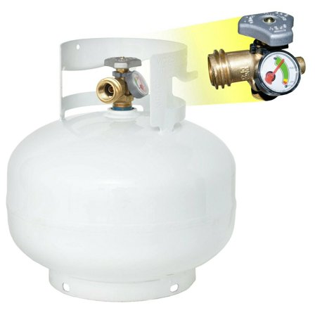 Flame King Propane Tank, 100 lbs, Multi-Valve with High-Capacity Filler ...