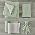 thumbnail image 2 of Levtex Baby - Cloud Muslin Crib Bed Set - Baby Nursery Set - Sage and White Stars - Sage Textured Muslin - 5 Piece Set Includes Quilt, Fitted Sheet, Two Swaddles & Bear Lovey, 2 of 6