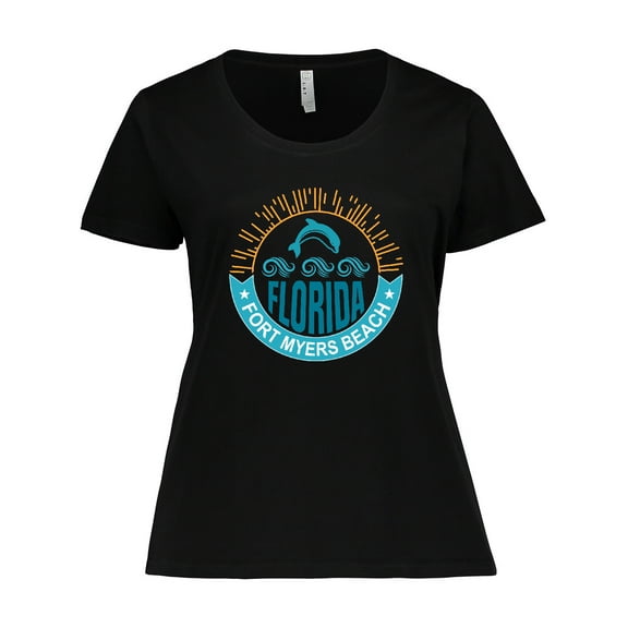 Inktastic Fort Myers Beach Florida Vacation Women's Plus Size T-Shirt