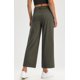 thumbnail image 2 of Pantalones de vestir de pierna ancha Libin para mujer, color verde militar, talla S, 2 of 8