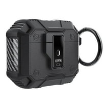 KRONDO Compatible Airpods 4 Generation Case Cover, AirPods 4th Generation Case with Automatic Lock, AirPods 4th Generation, Shockproof Protective Case for Men Women