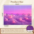 thumbnail image 3 of Enchanted Forest Wallpaper Purple Pink Dreamy Sky Soft Clouds Sunset Peel and Stick Wall Murals 69"H x 96"W Removable PVC Wall Paper Self-Adhesive Wall Paintings for Bedroom Living Room, 3 of 7