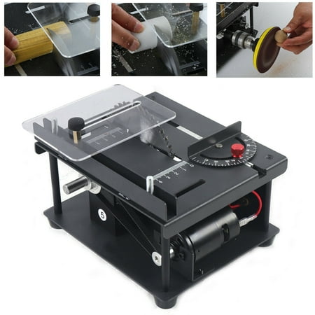 

CNCEST Mini Electric Table Saw Hobby DIY Craft Woodworking Sliding Table Saw