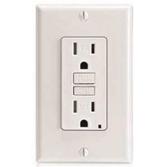 Leviton GFTR1-T Tamper Resistant GFCI Receptacle, 15A, 125V, Light Almond