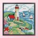 thumbnail image 1 of Cuadros Decorativos Bordado completo Hilo de algodón ecológico Kit de punto de cruz de verano impreso de 14 quilates (F719) Wdftyju  embutido en tela, 1 of 1