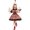 Red and White Checkered, variant on Grblisyd Cute Outfits for Girls Clown Dress Halloween Costume for Little Ones