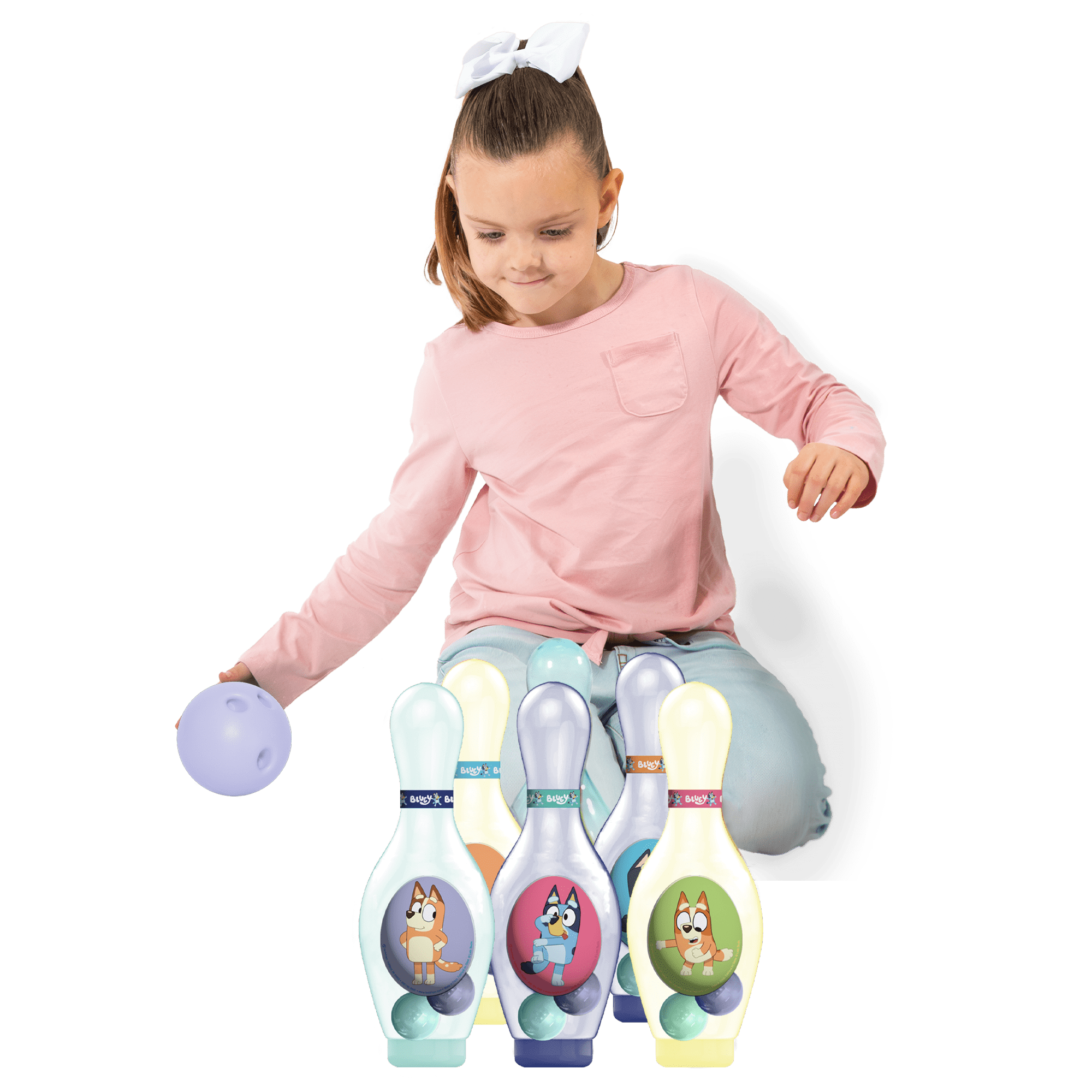 Hedstrom Kids Light Up Bowling Set, Bluey