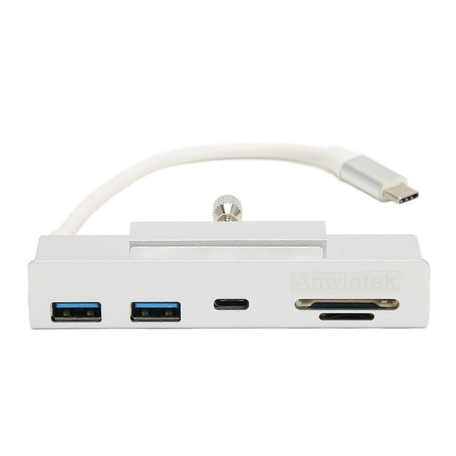 Hub USB C 6 en 1 pour PC OS X AIO, USB 3.1 Gen2 10 Gbit/s, Plug and Play, Type C, pour transmission sur ordinateur 24 pouces