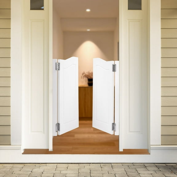 Partition Door, Modern White Swinging Door,Porch Entrance Swinging Door 2 Doors 1Pair* Swinging Doors
