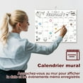 thumbnail image 5 of Calendar 2025 Wall Calendar 2025-2026 18 Months July 2025 - Dec 2026 Sturdy Twin-Wire Binding,Thick Paper,Holidays,To-dos ＆ Notes Great for Hanging on The Wall, 5 of 6