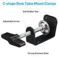 thumbnail image 3 of Parvistic 2Pcs C-shape Desk Table Mount Clamps Practical Desk Clamps Retaining Clips, 3 of 10