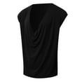 thumbnail image 4 of Bcfgryg Tank Top Men's Sleeveless Deep V Neck T Shirt Men Summer Leisure Loose Sand Beach Tops Lightweight Men's Vest, 4 of 4