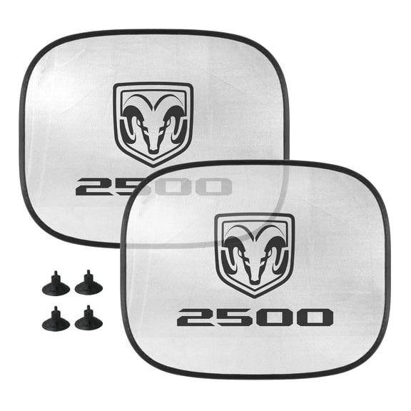 iPick Image for RAM 2500 Car Side Window Mesh Sun Shades for Baby Children UV Protection, 2 Pack, Official Licensed