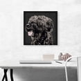 thumbnail image 2 of ARTCANVAS Briard Dog Breed Black White Canvas Art Print - Size: 18" x 18" (1.50" Deep), 2 of 9