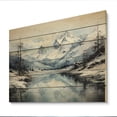 thumbnail image 2 of Designart "Arctic Serenity Alaska I" Winter Landscape Print on Natural Pine Wood, 2 of 5