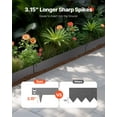 thumbnail image 3 of Professional Steel Landscape Edging Kit - 5 Pack (39x3 Inch) Dark Gray Rust-Resistant Garden & Lawn Border, 3 of 11