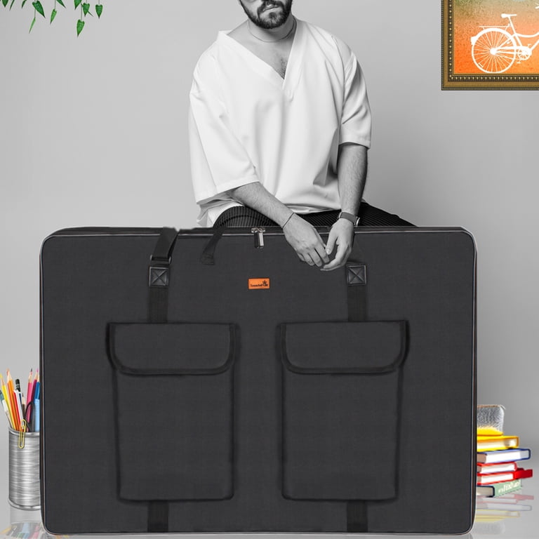 TreochtFun Hard Side Art Portfolio Bag 24 x 36 with Rigid Frame