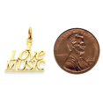 thumbnail image 2 of 14K Gold I Love Music Charm Musician Musical Pendant, 2 of 4