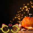 thumbnail image 2 of Halloween Decorations Halloween Glasses Halloween Glasses Creatives Cats Pumpkin Spider Cats Party Props Atmospheres Halloween Glasses Yellow, 2 of 6