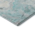 thumbnail image 3 of Addison Rugs Mayfield Premium Machine Washable Transitional Abstract Teal Runner Rug, 2'3" X 7'6" Machine Washable Transitional Abstract Teal Oversized Sherpa Throw Blanket, 3 of 6