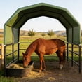 thumbnail image 6 of YOHKOH Portable Horse Corral with Shelter, Heavy-Duty Outdoor Livestock Pen & Waterproof Cover, All-Weather Steel Frame Shelter System for Goats, Sheep, Calves, 6 of 6