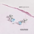 thumbnail image 4 of Pendientes In Season Jewelry de plata de ley 925 para niñas, 4 of 6